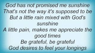 Kurt Carr - Be Grateful Lyrics