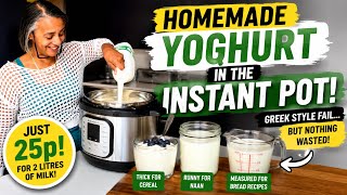 How to Make Homemade Yoghurt in an Instant Pot | 2 Litres of Milk for Just 25p!