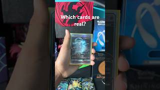 Can you spot the real cards? #music #collectiblecards #myteamforscarletandviolet #pokemoncards