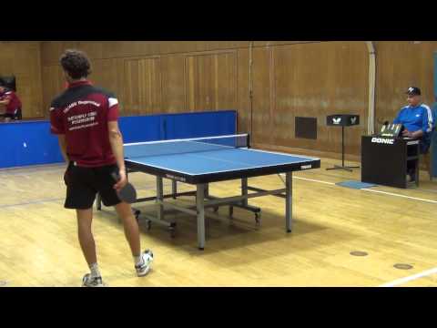 TT Oberliga TSV Stein vs Regenstauf 2013 21)M Ziegler vs Uwe Liebchen 3