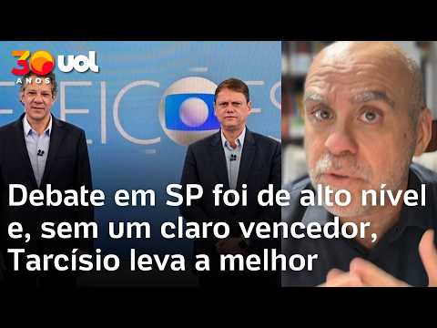 Debate em SP foi de alto nível e, sem um claro vencedor, Tarcísio leva a melhor | Alexandre Borges