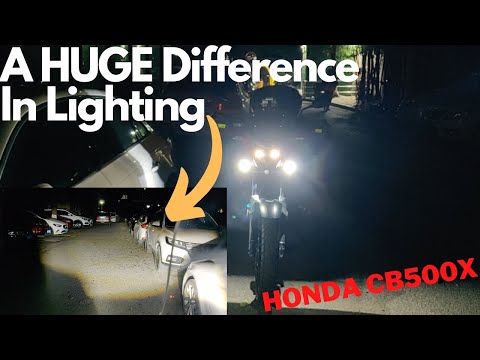 Are These The Best Auxiliary Lights For The Honda CB500X? || Very Useful Upgrade.