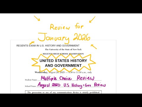 [NEW] August 2025 United States History and Government Regents Review