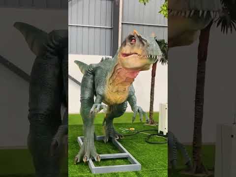 The allosaurus has arrived!#animatronicdinosaur  #allosaurus #animatronics #dinosaurs  #dinopark