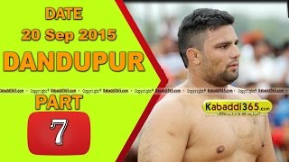 (1) Dandupur (Kapurthala) Kabaddi Touranament 20 Sep 2015