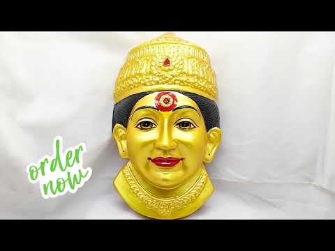 Goddess Aai Ekvira Devi Mukhavata / Face for Puja video