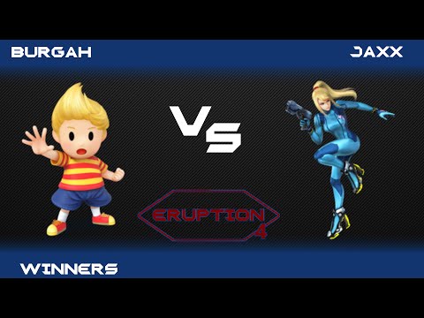 Eruption 4 Smash 4 - Burgah(Lucas) vs Jaxx(ZSS) - Winners