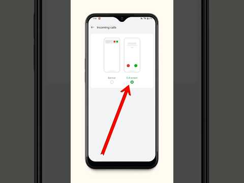 Incoming Call Full Screen Problem Fix | Incoming Call Not Showing Full Screen in Android #shorts