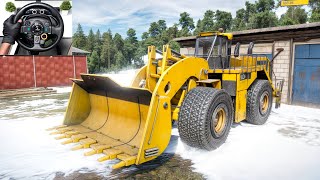 Ultimate - Caterpillar 993K Bulldozer Navigating Through a Muddy Terrain | Logitech G29 Gameplay