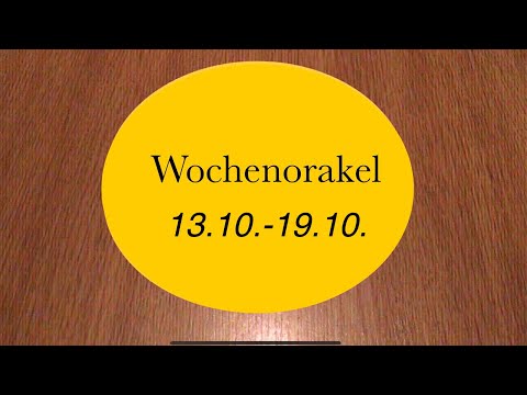 Weekly Oracle 13.10. - 19.10.