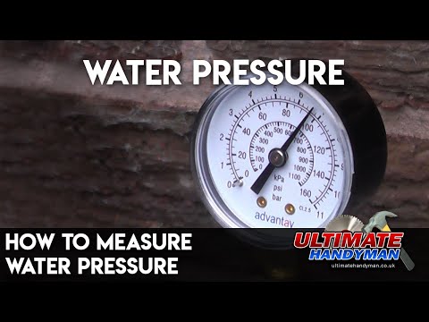 How to measure water pressure