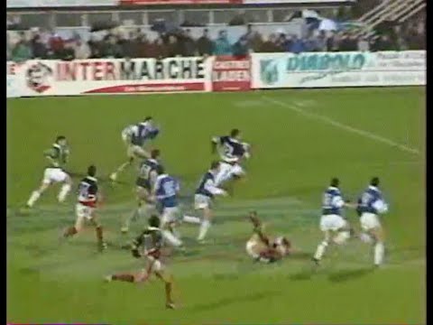 CASTRES - TOULON     (RUGBY : CHALLENGE EUROPEEN 1996-1997 : QUART DE FINALE : RESUME)