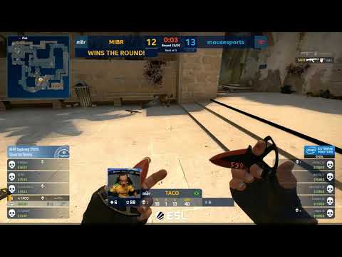 ropz 3k in 1v4 mirage map 1 11 13 mibr v mousesports iem sydney 2019 quarterfinals