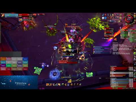 Elevenfold vs Mythic The Hivemind Nyalotha Fire Mage Raid Lead POV