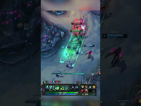 Thresh & Kai'Sa Vs Nidalee & Yunara & Renata Glasc | Great Caught! #leagueoflegends #thresh #shorts