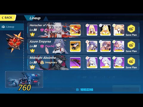 HI3 - Exalted Red Lotus Abyss 413D - S0 LWH HFS/S0 AE/MA No elf - MHT-3B Nirvana (Fire) 760 Points