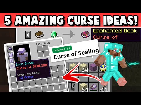 Minecraft TOP 5 CURSE IDEAS! We Need NEW Curse Enchantments!