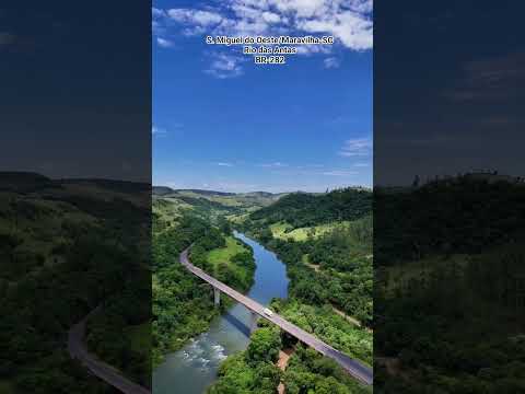 Ponte sobre o Rio das Antas no Oeste Catarinense #turismosc #riodasantas #br282 #chapeco #riouruguai