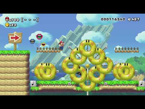 PARABOLIC LONGHAND ~ Easy 100 Mario Challenge - Super Mario Maker - No Commentary 1bs