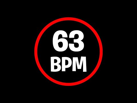 63 BPM - 4/4 - METRONOME - DRUMS CLICK TRACK