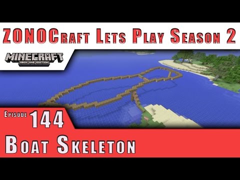 ZONOCraft Minecraft Lets Play S2 :: Boat Skeleton :: E144