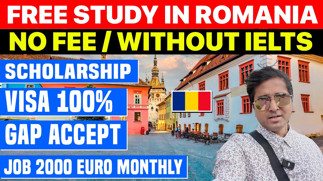 Free Study in Romania 2026| Without IELTS| No Fee| Scholarship| Visa 100%| Gap Accept| Job 2000 Euro