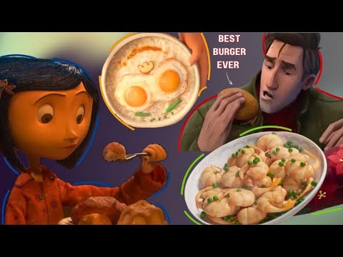 Satisfying and Visually Pleasing Food Scenes in Animated Films/Movies