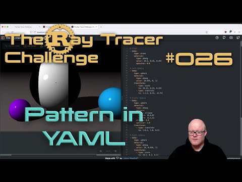 The Ray Tracer Challenge - 026 - Pattern in Yaml