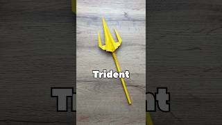 EASY ORIGAMI TRIDENT OF POSEIDON TUTORIAL | DIY TRIDENT FROM PAPER ORIGAMI WORLD TUTORIAL #origami
