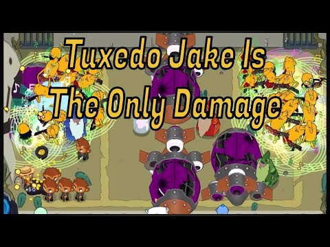 Can Tuxedo Jake As The Only Damage Beat A Bad Bloon? (Battd Bloons Adventure Time TD)