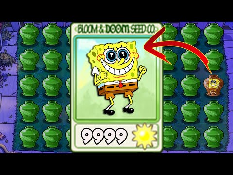 Vasebreaker Endless | 100% REPEATER Spongebob Plant - Plants vs Mod Spongebob