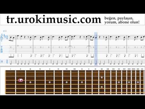Gitar dersleri Shawn Mendes - There's Nothing Holdin' Me Back Notalar Eğitim Bölüm#2 um-i723