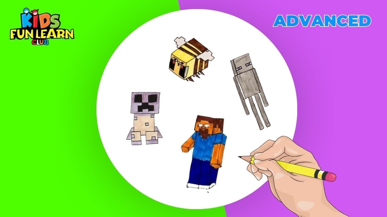 How to Draw Minecraft Characters for Kids