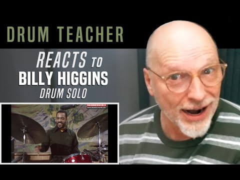 Drum Teacher Reacts to Billy Higgins - Drum Solo