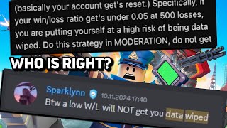 Low Win/Lose Ratio will NOT get you Stat Wiped... But Macros WILL | Tower Defense Simulator