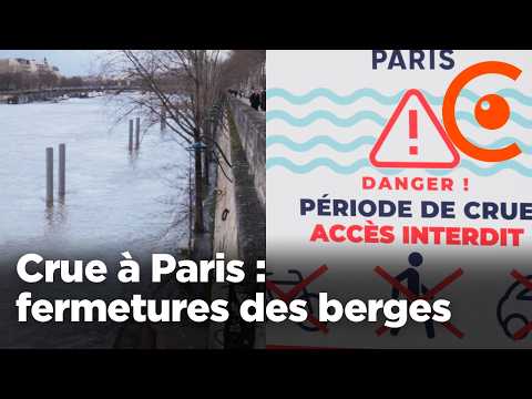 Seine en crue à Paris : fermeture des voies sur berges et alerte suite aux intempéries et pluies