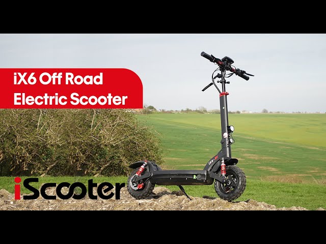 iScooter iX6 Trottinette électrique tout-terrain 11" 1000W Noir video