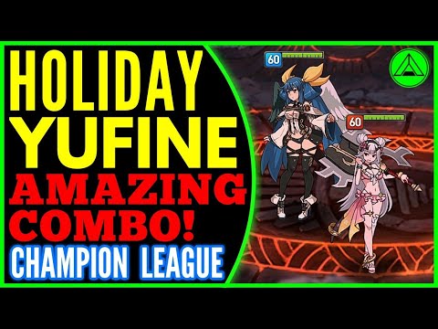 Holiday Yufine + Dizzy COMBO! (Stacking BURNS!) 🔥 Epic Seven Gameplay