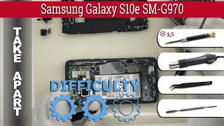How to disassemble 📱 Samsung Galaxy S10e SM-G970 Take apart Tutorial