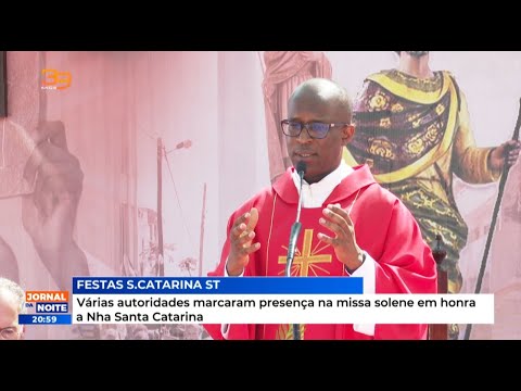 Missa solene em honra a Nha Santa Catarina, em Santiago Norte