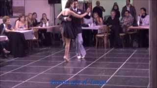 ANABELA BROGIOLI y CHRISTIAN MARQUEZ bailando el Tango EL CENCERRO en FLOREAL MILONGA