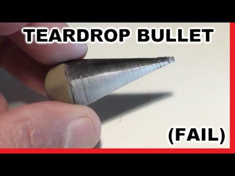 Teardrop-shaped 3D Printed Bullet -   Fail Analysis