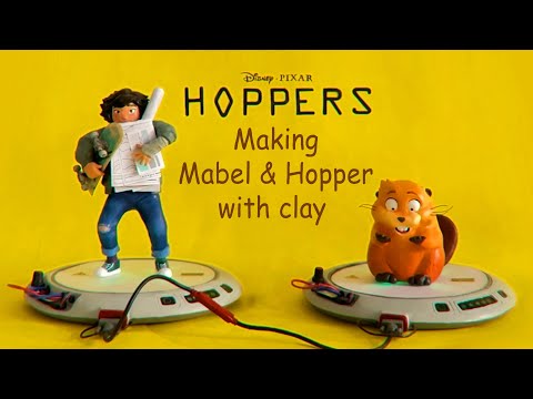 Making Mabel & Hopper from Pixar’s Hoppers / Clay Step-by-Step Tutorial #animation #hoppers  #diy