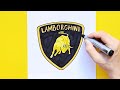 How To Draw Lamborghini Bull Logo