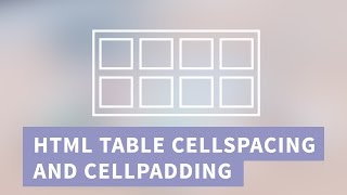 HTML Table Cellspacing and Cellpadding in CSS | Quick Tutorial