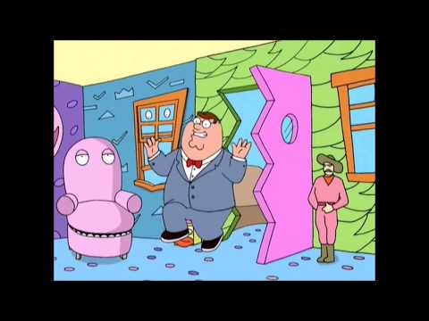 Family Guy- Peter turns living room into Pee Wee's Playhouse