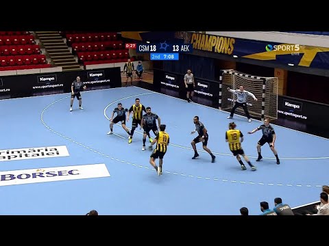 CSM Bucuresti-AEK 28-23 Στιγμιότυπα HD 16 (1/2) EHF European Cup 14-02-2021