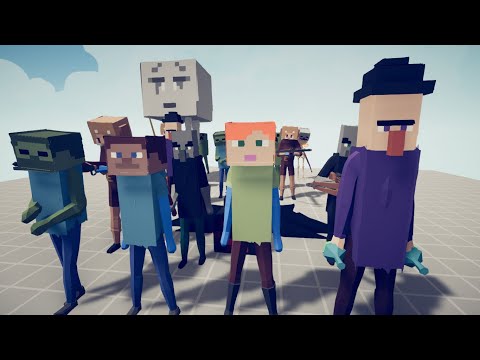 VIKING Team vs MINECRAFT Team - Totally Accurate Battle Simulator | TABS
