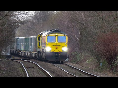 Freightliner Class 66 No. 66413 + Class 70 No. 70001 on 6E53 @ Denton on 15.01.2020 - HD