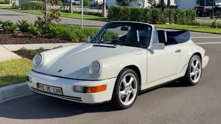 1991 Porsche 911 Carrera 2 Cabriolet Walk Around and Ride Along Video